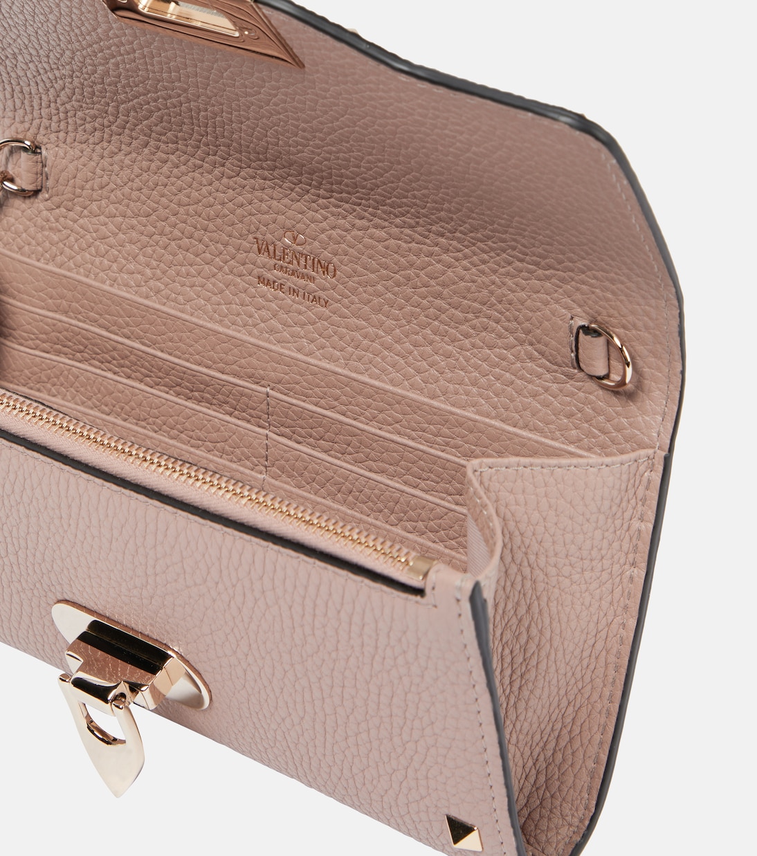 Cartera con cadena Rockstud Mini de piel | Valentino Garavani