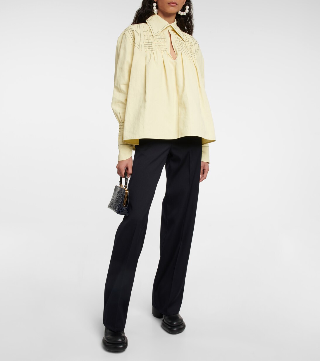 Bluse aus Leinen | Jil Sander