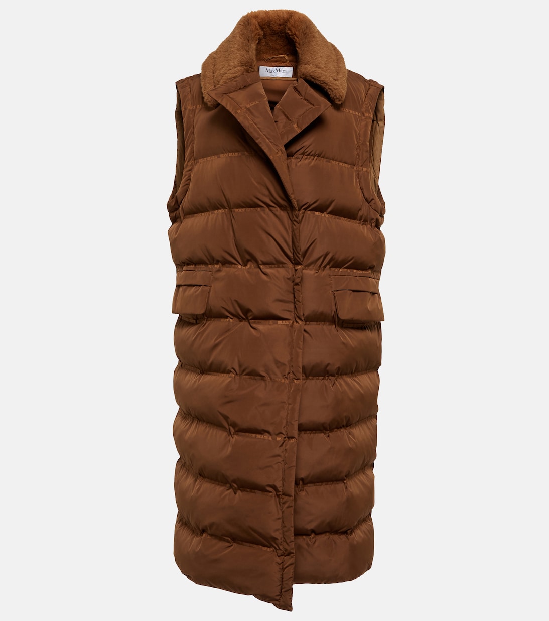 Manteau doudoune sans manches Coccole en marron Max Mara Mytheresa