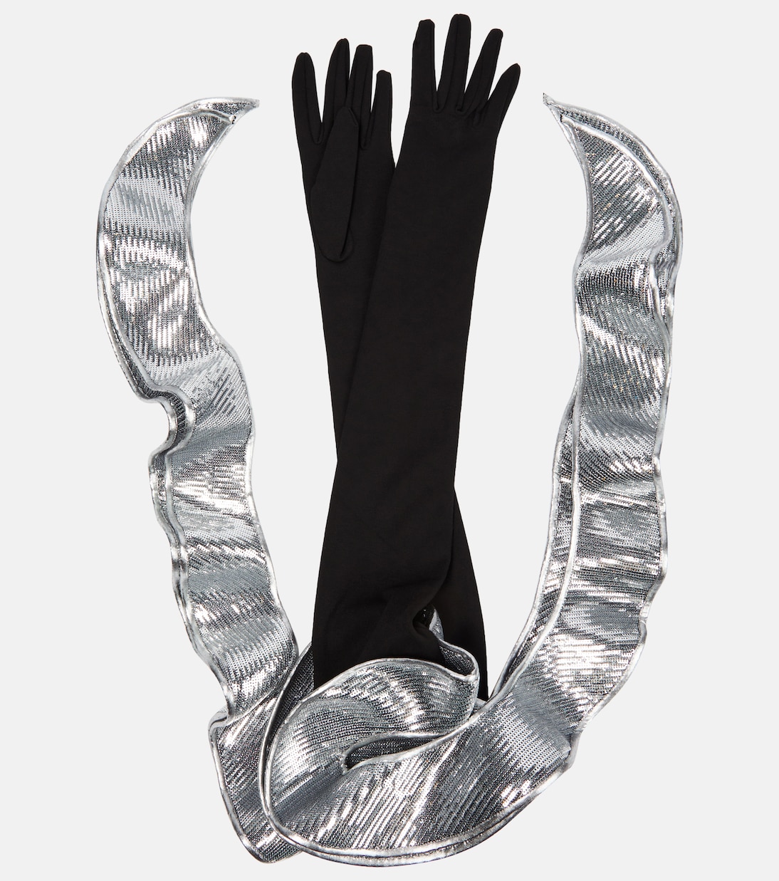Long sequined gloves | David Koma