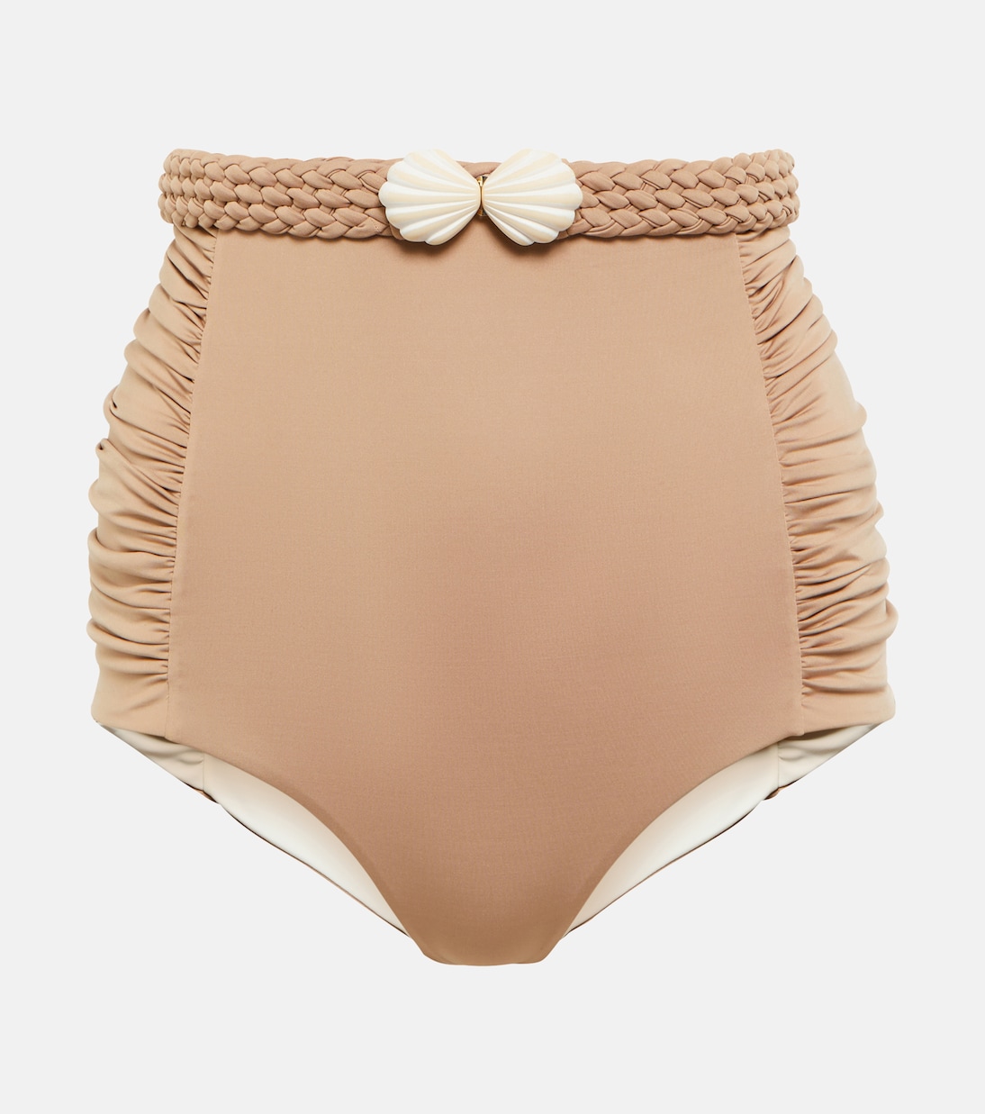 High-rise belted bikini bottoms | Johanna Ortiz