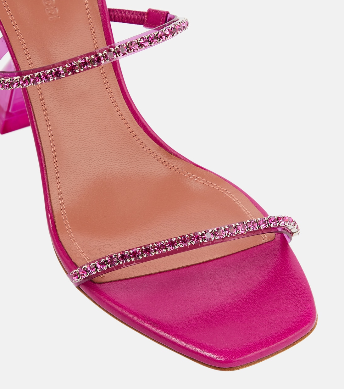 Gilda Glass embellished sandals | Amina Muaddi
