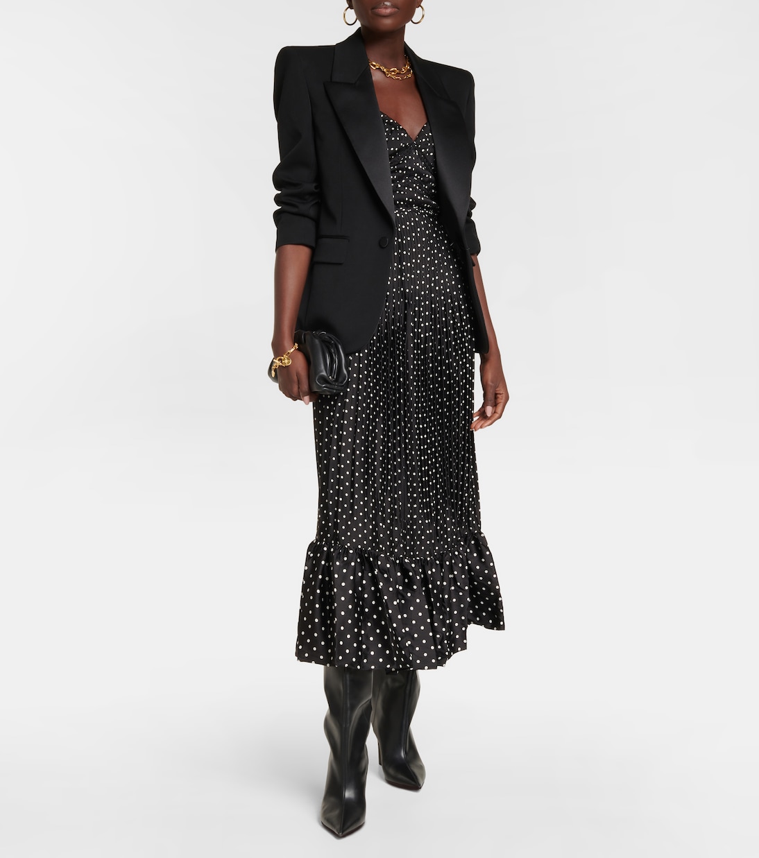 Ralph lauren black polka dot dress outlet