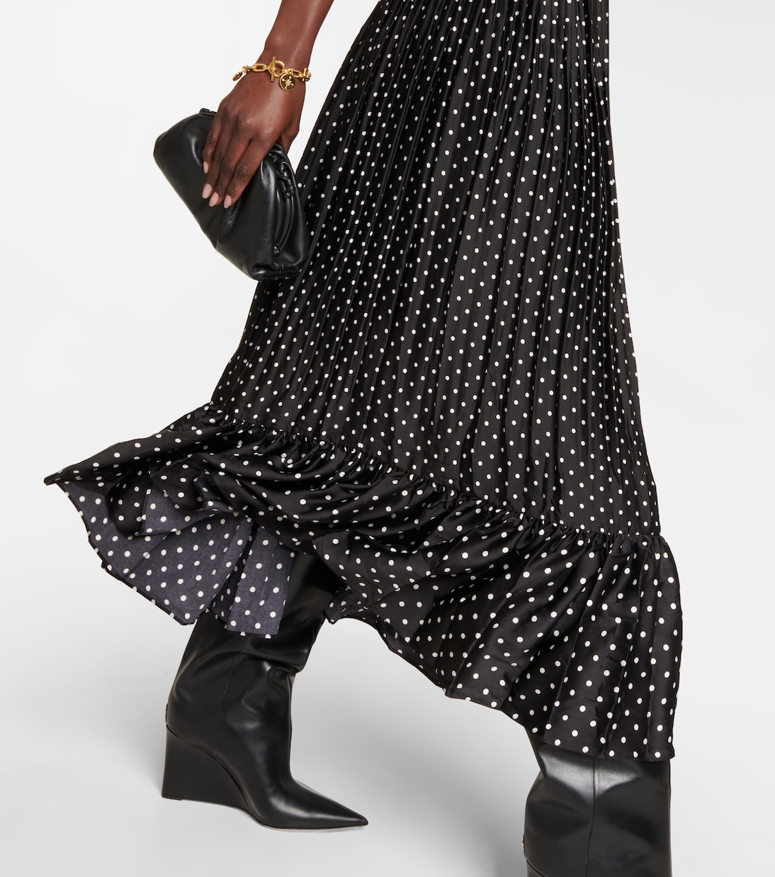 Polka-dot crêpe midi dress | Polo Ralph Lauren