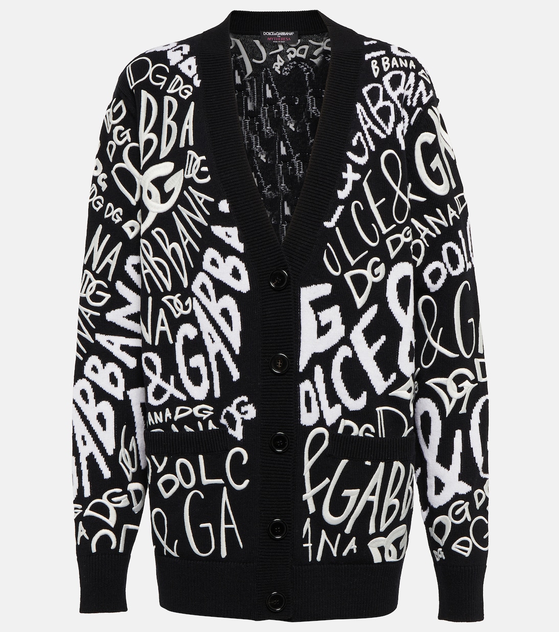 Cardigan in lana con logo | Dolce&Gabbana