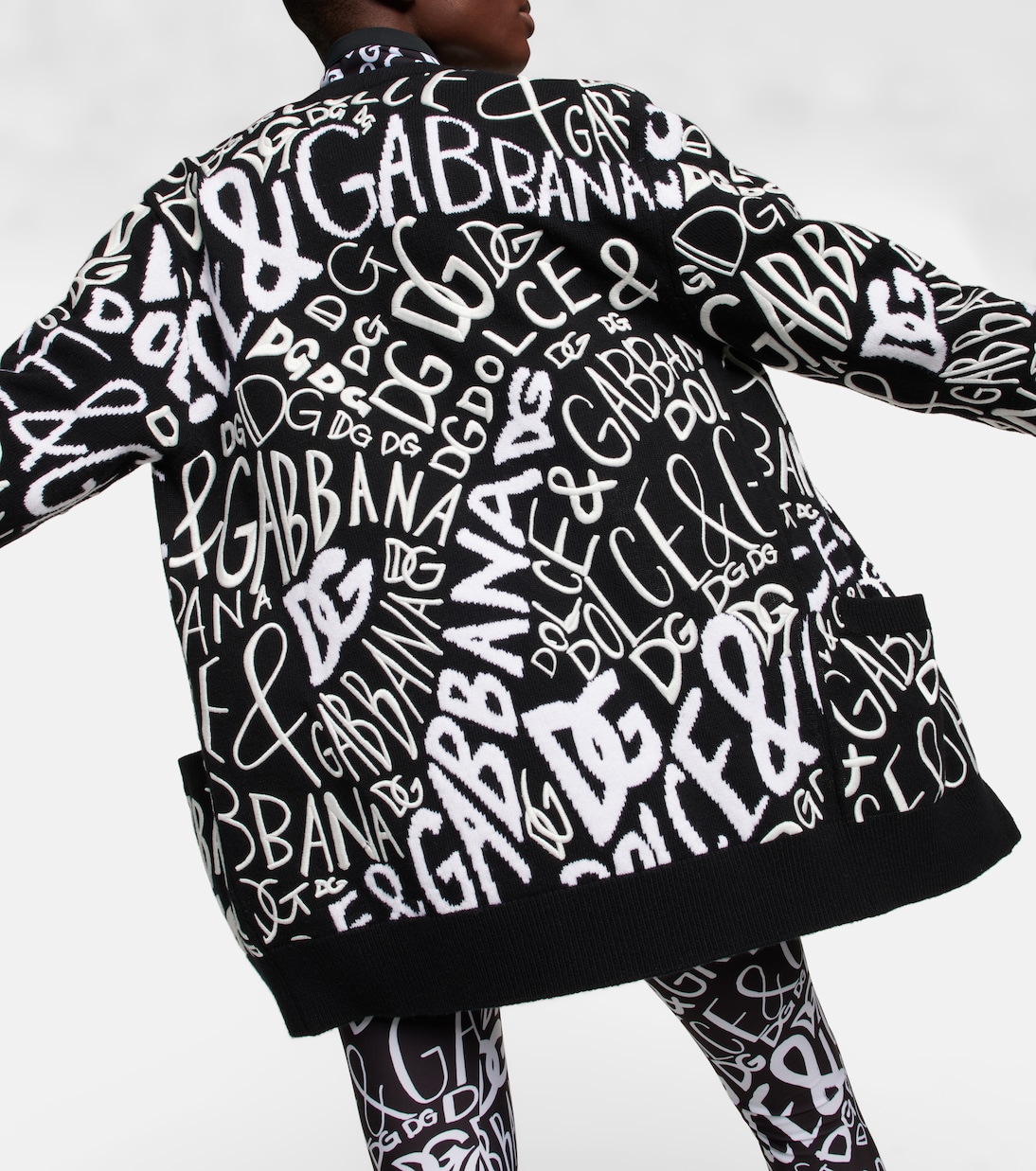 Cardigan in lana con logo | Dolce&Gabbana