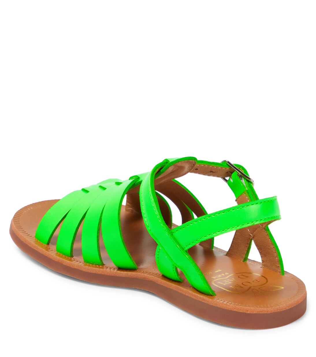 Sandali Plagette Strap in pelle | Pom d'Api
