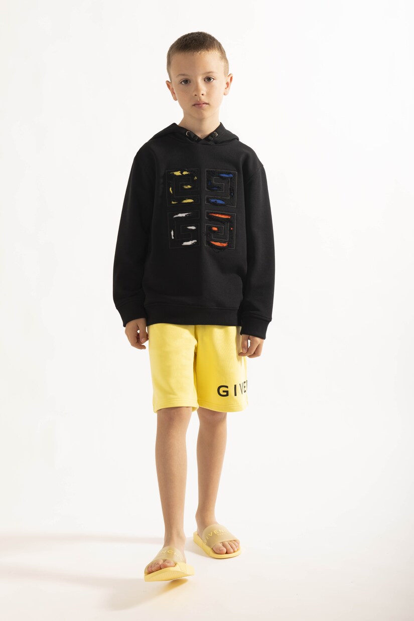 Shorts in misto cotone con logo | Givenchy Kids
