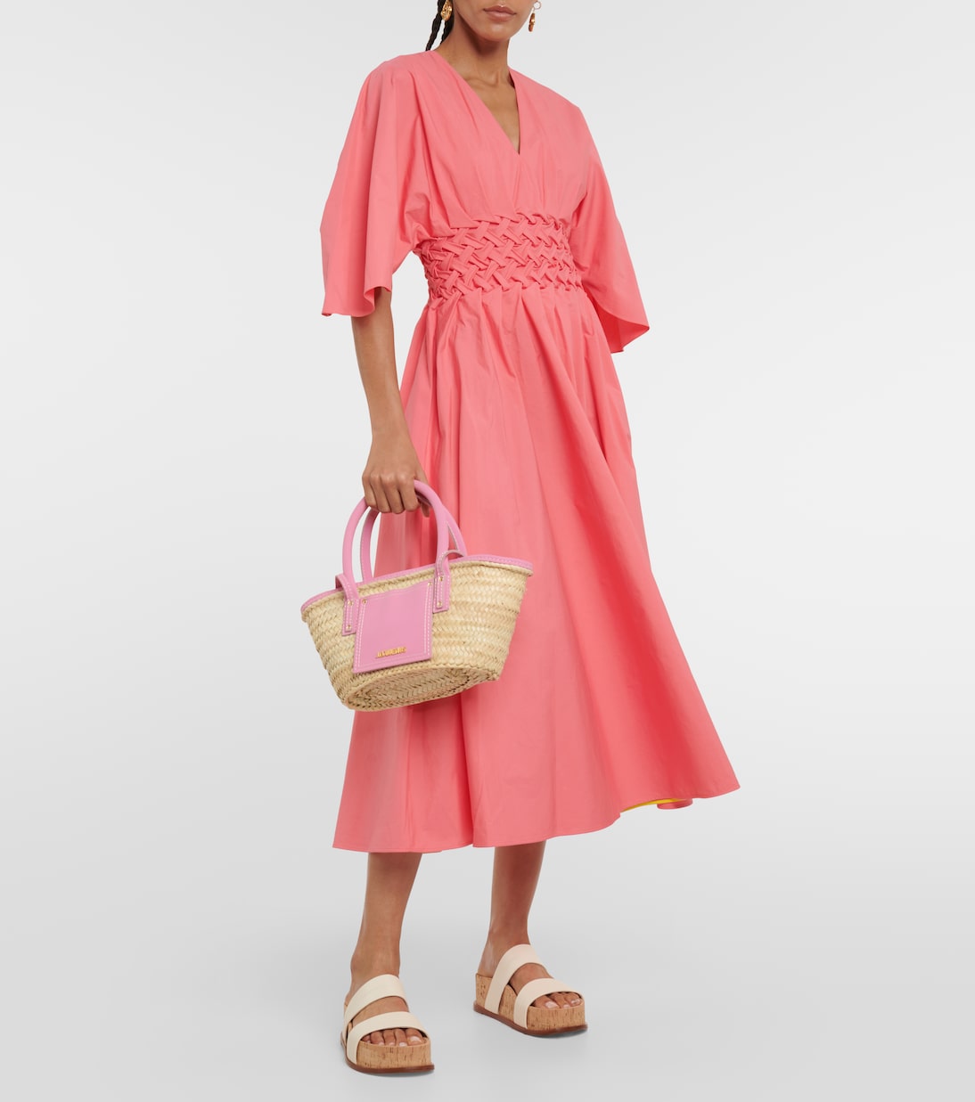 Esti cotton poplin midi dress | Roksanda
