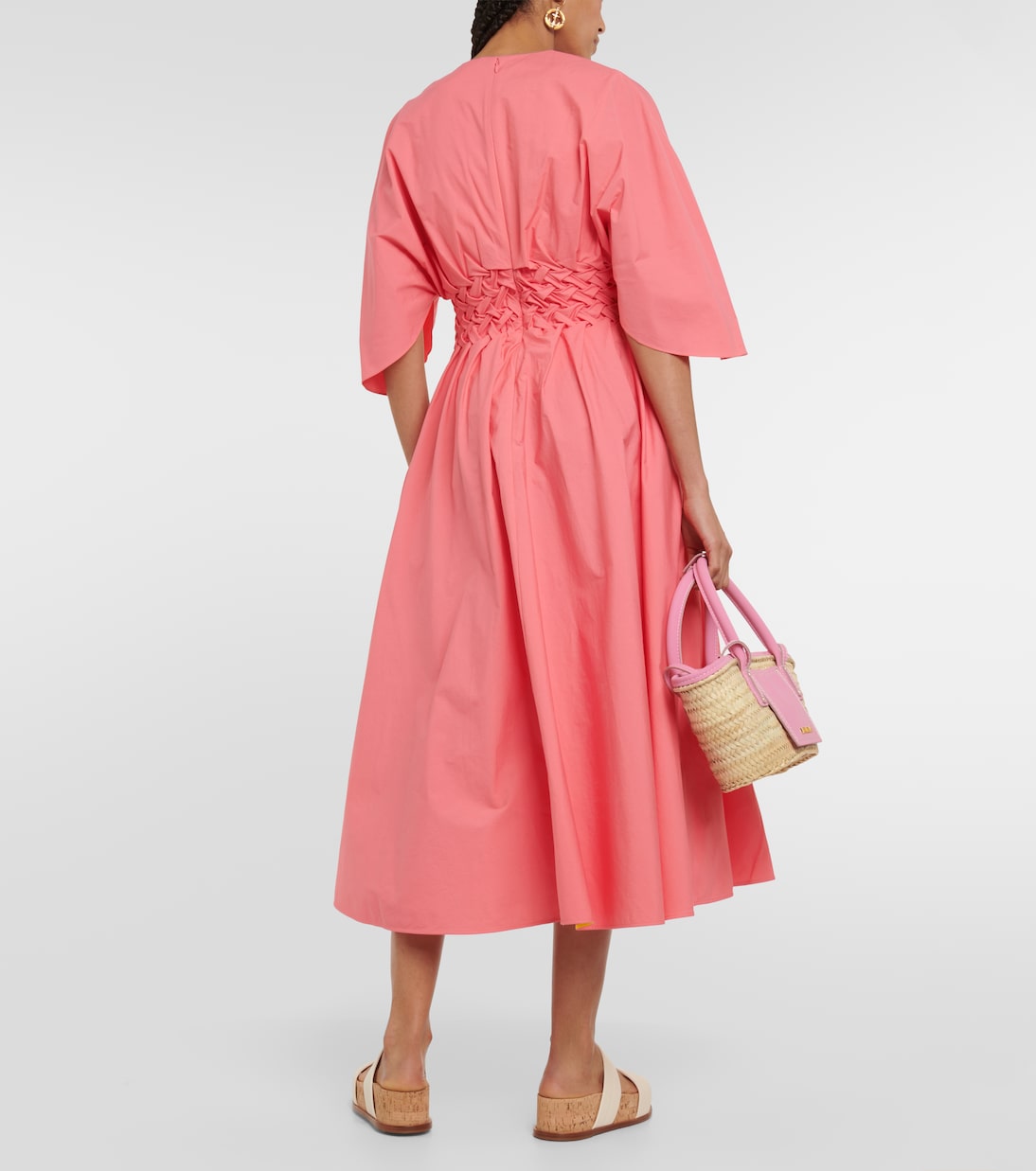 Esti cotton poplin midi dress | Roksanda