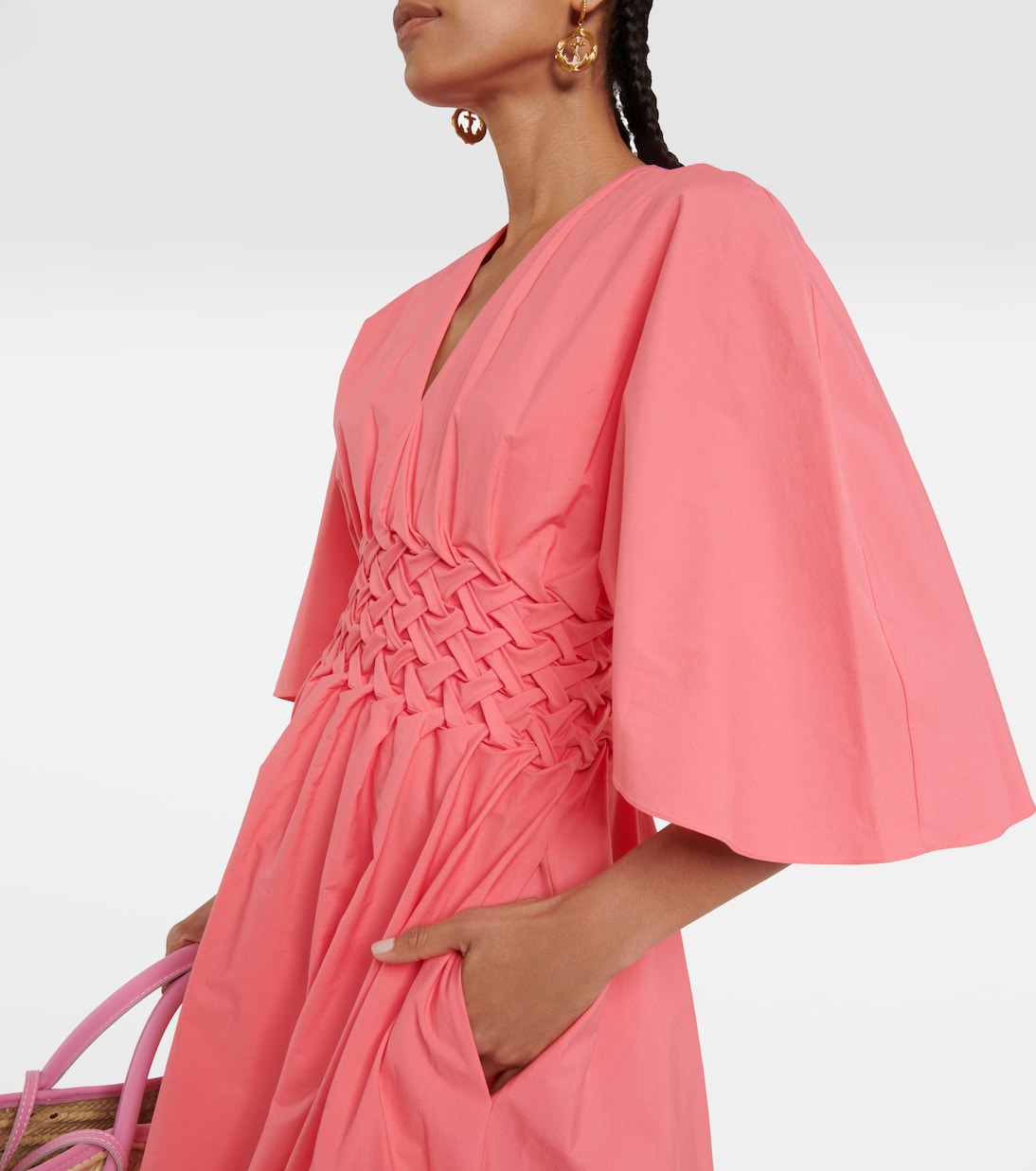 Esti cotton poplin midi dress | Roksanda