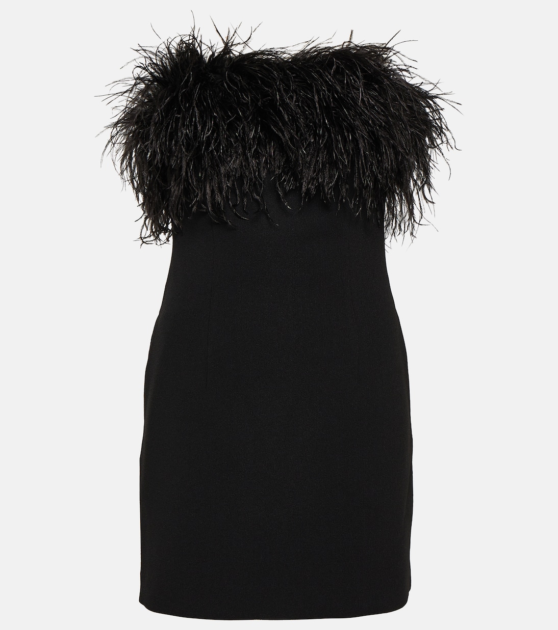 After Hours feather-trimmed minidress | Rebecca Vallance
