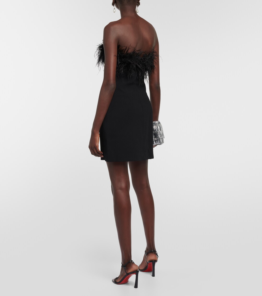 After Hours feather-trimmed minidress | Rebecca Vallance