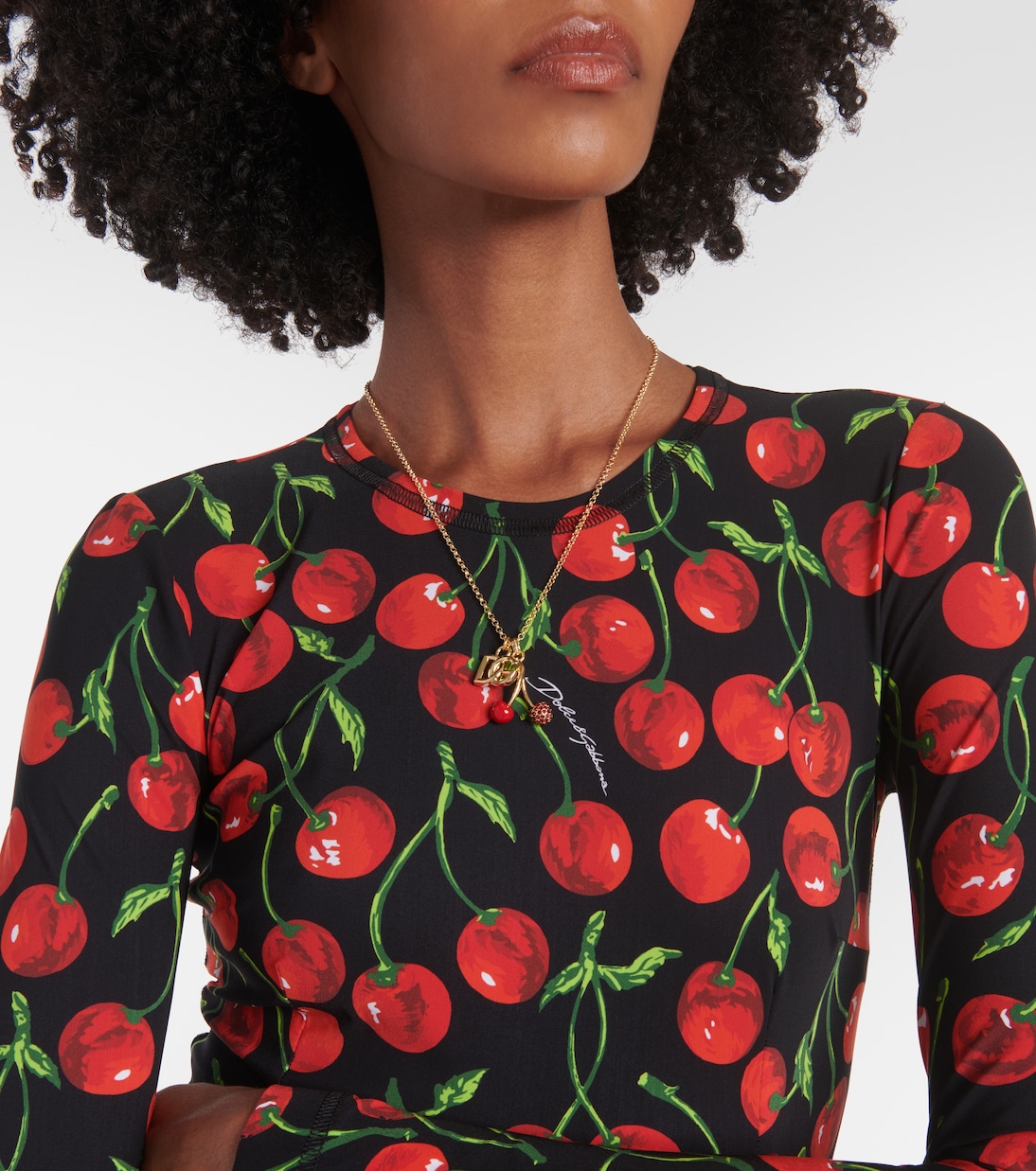 Cherry printed minidress | Dolce&Gabbana