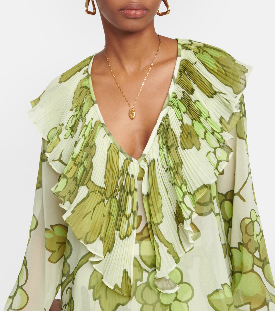 Top estampado con volantes | Etro