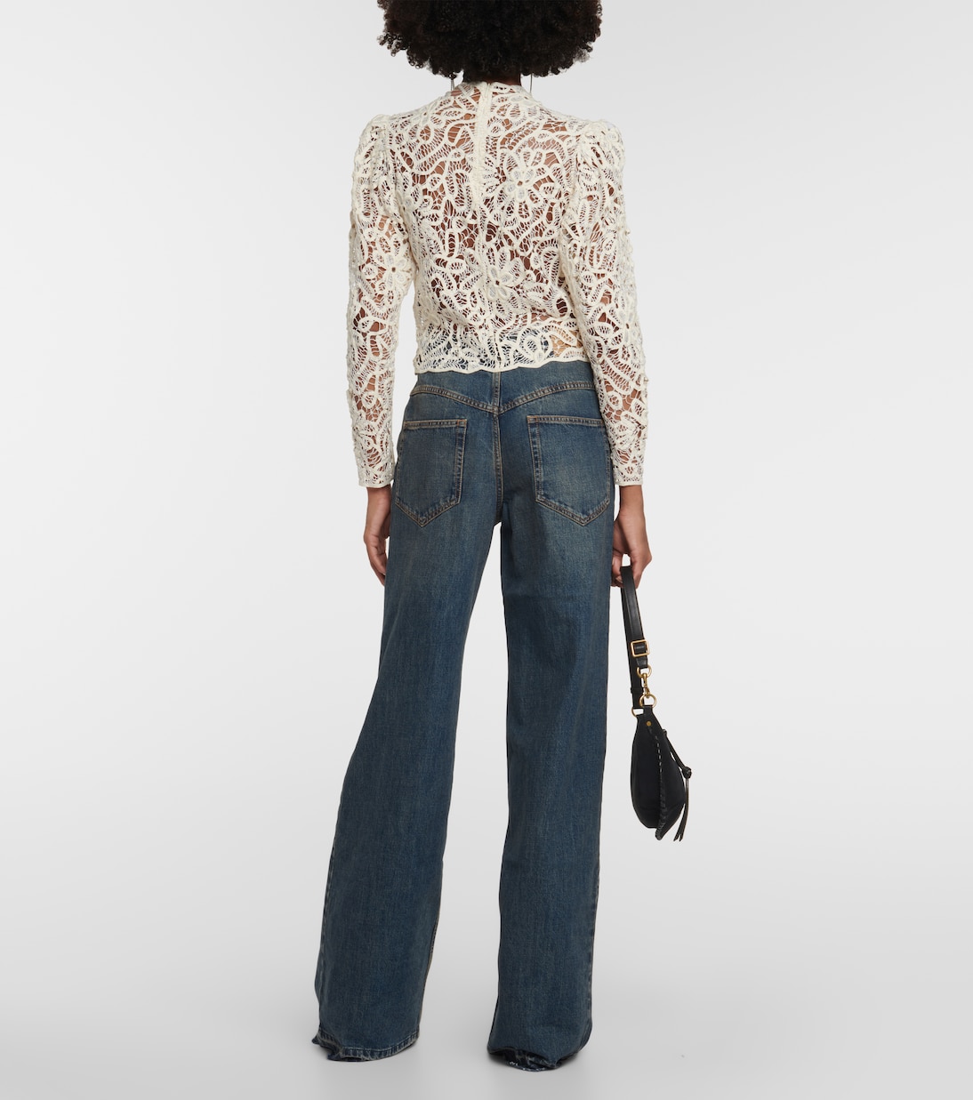 Top Neline brodé en coton à fleurs | Isabel Marant