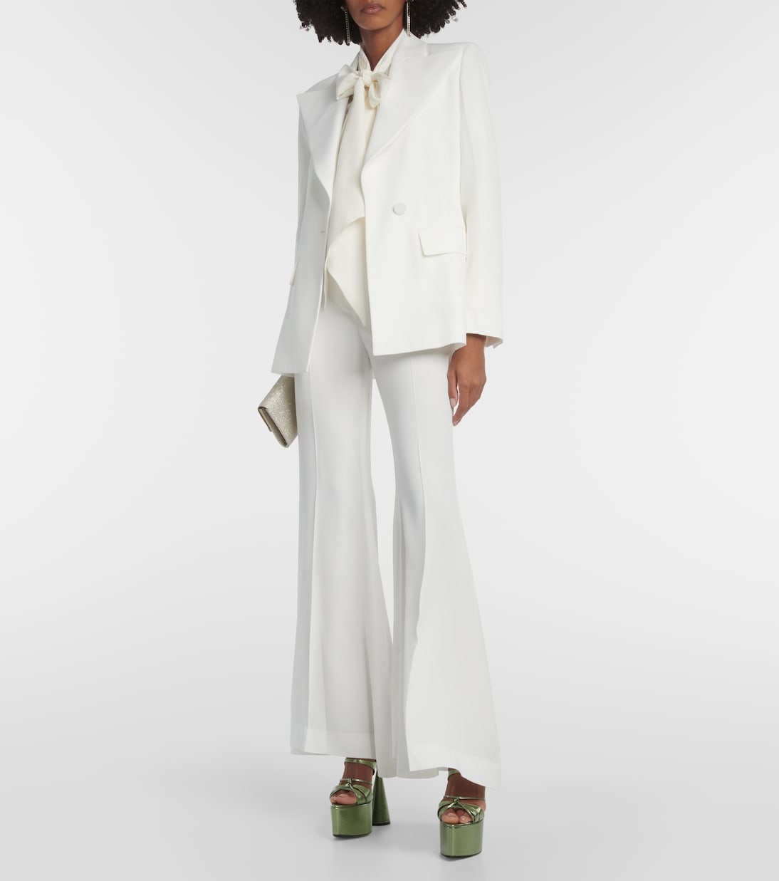 Pantaloni flared in cady a vita alta | Nina Ricci