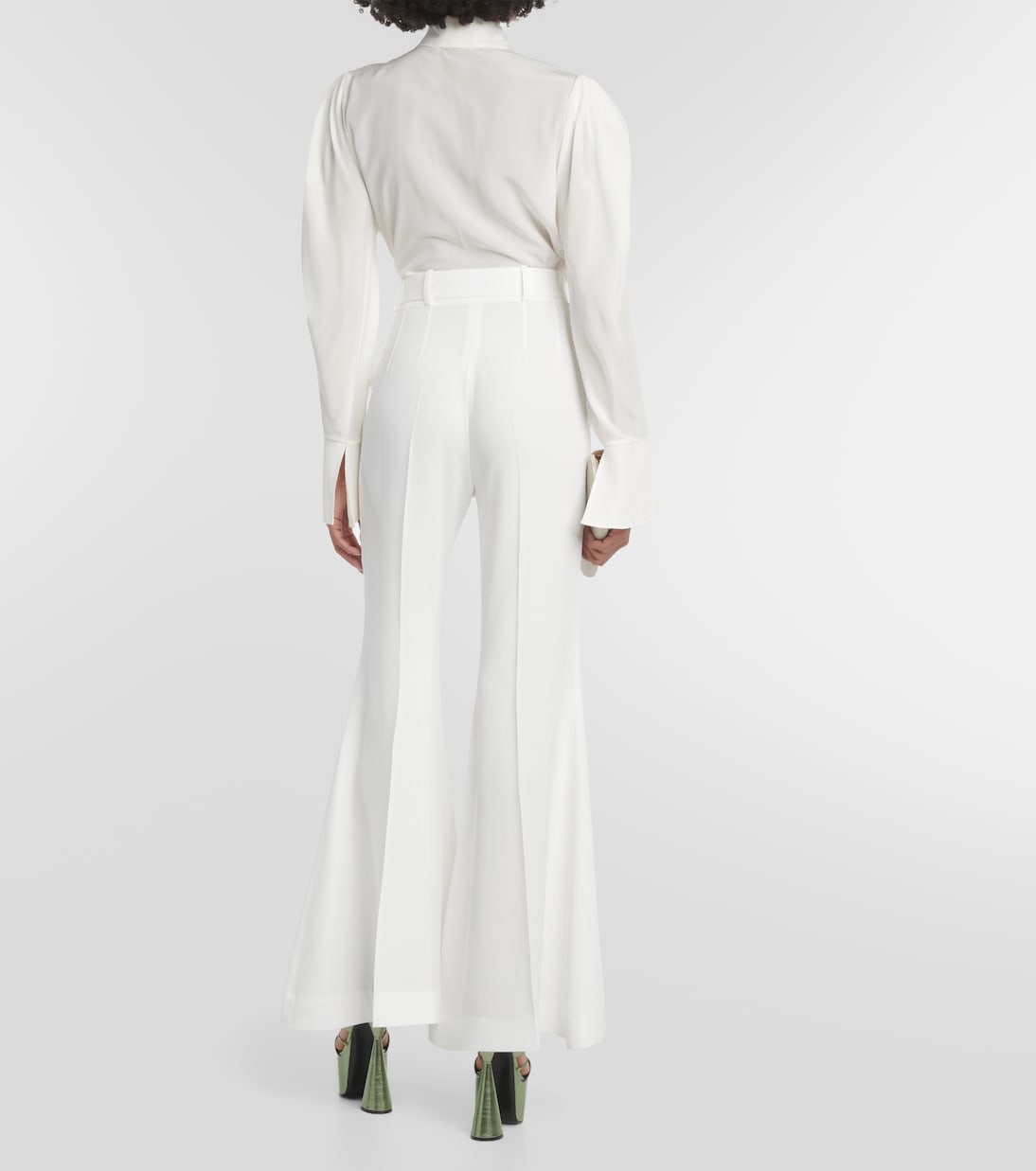 Pantaloni flared in cady a vita alta | Nina Ricci