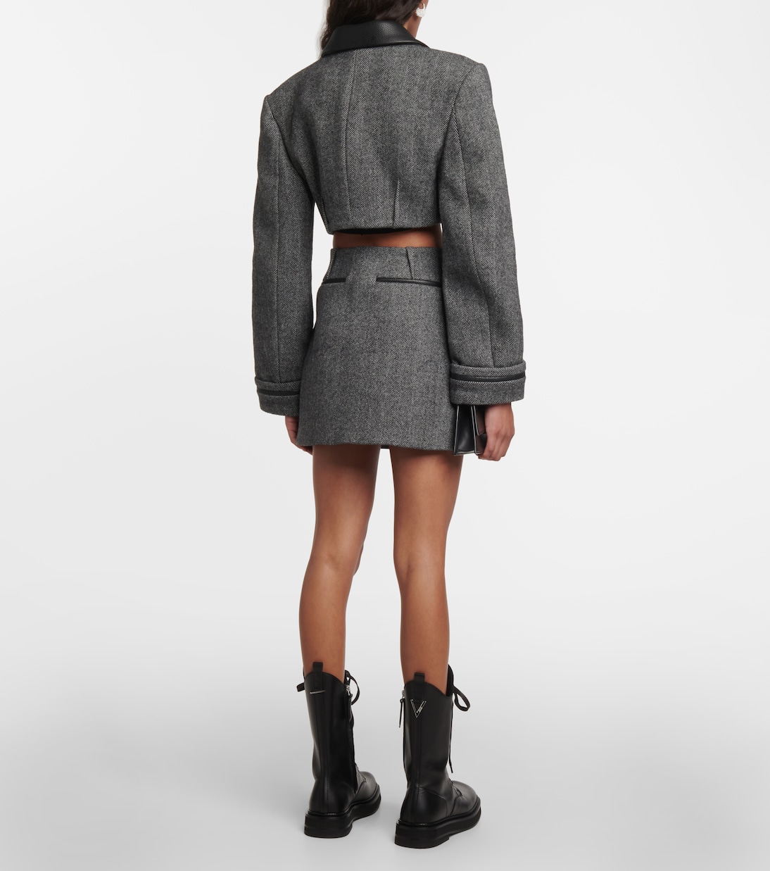 Clare cropped wool-blend blazer  | Simkhai