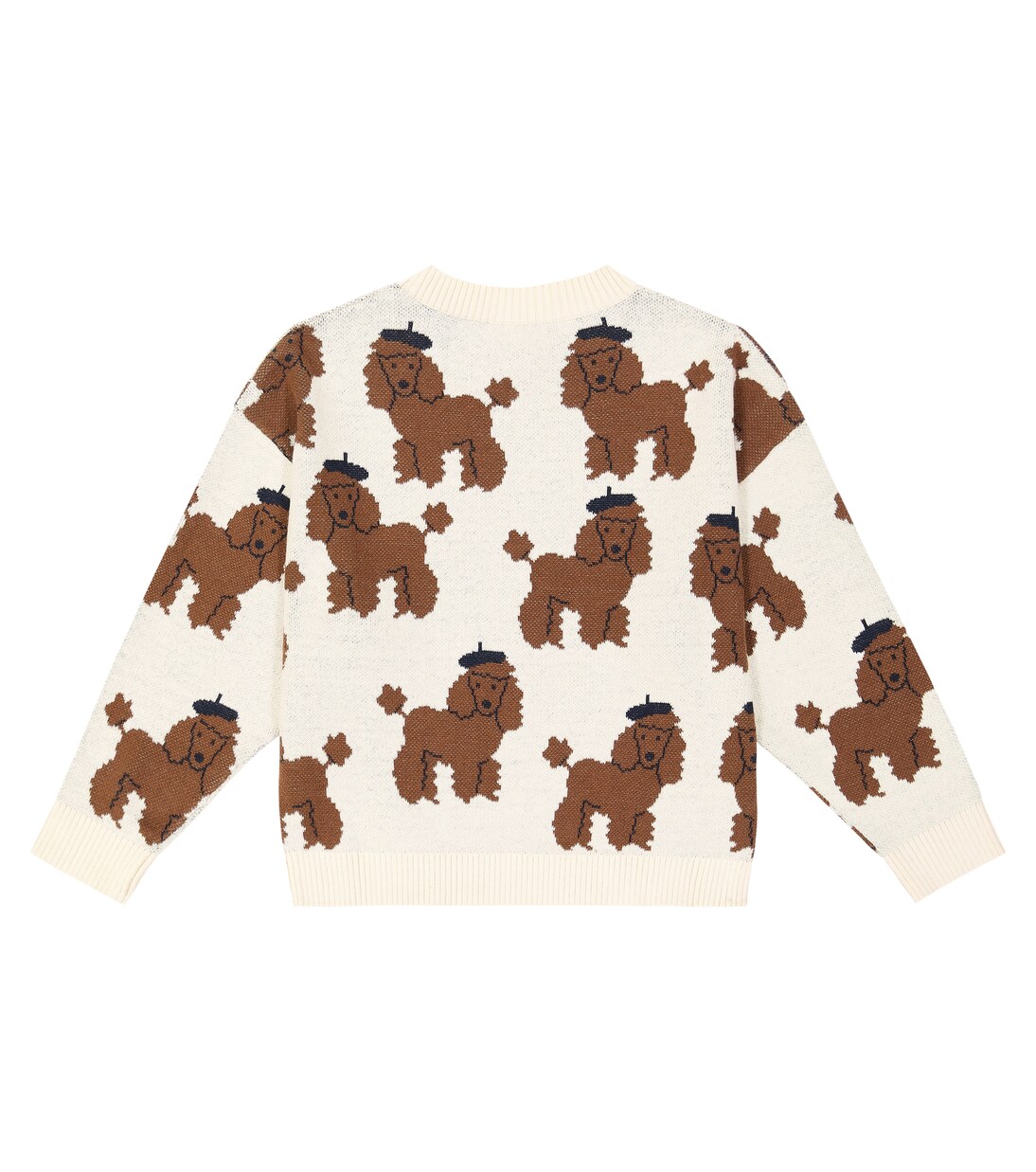 Tiny Poodle cotton-blend sweater | Tinycottons