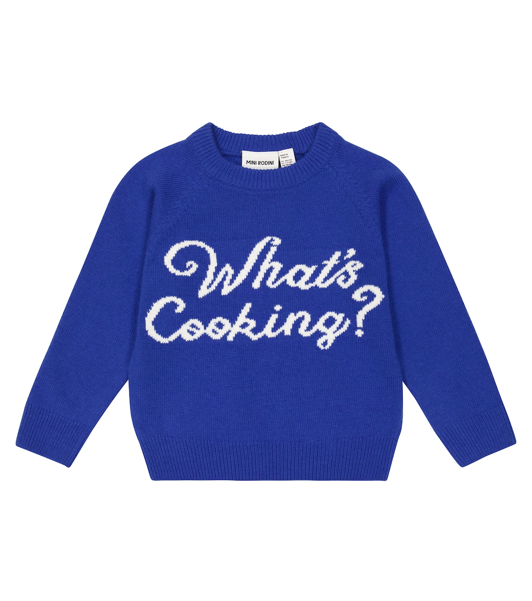 Jersey de lana y algodón en intarsia | Mini Rodini