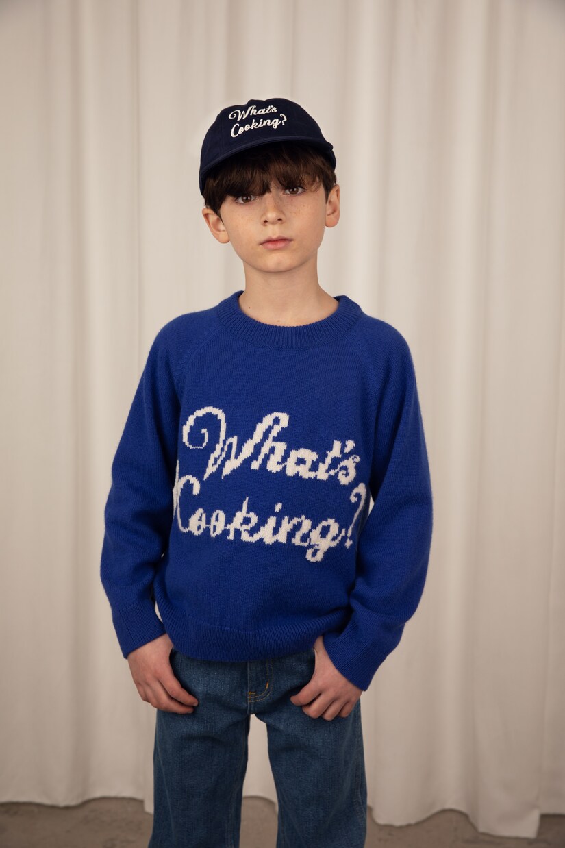 Jersey de lana y algodón en intarsia | Mini Rodini