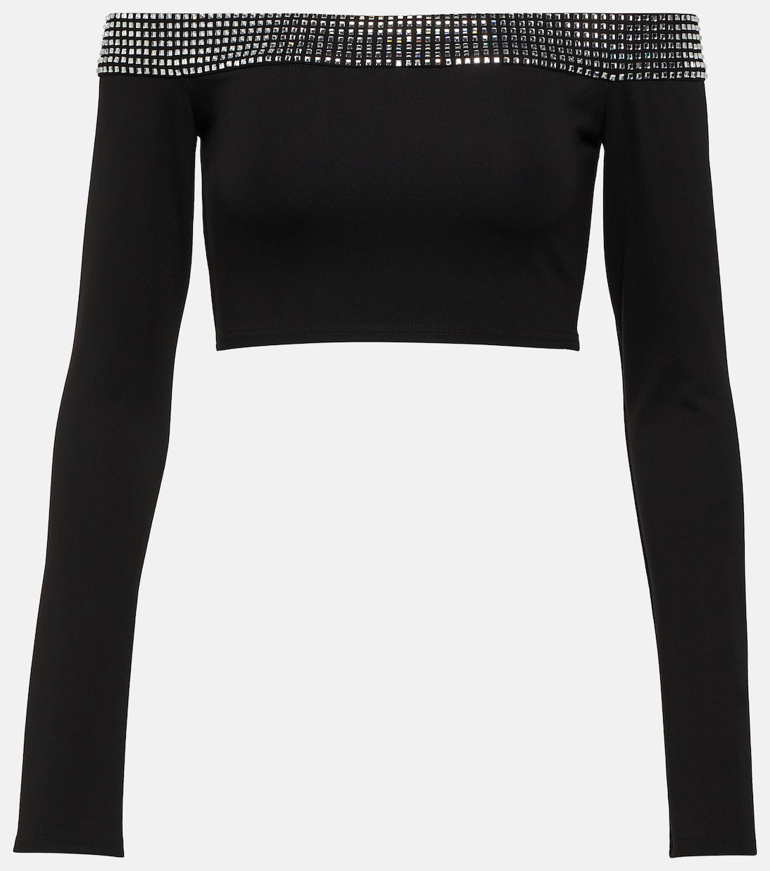 Crystal-embellished crop top | David Koma