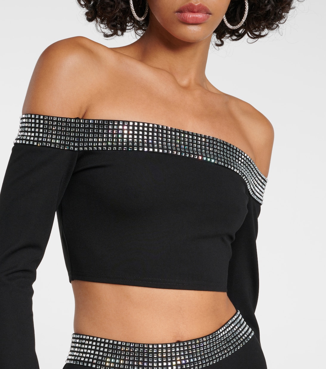 Crystal-embellished crop top | David Koma