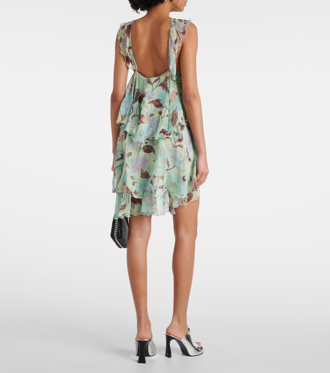 Bedrucktes Minikleid aus Seide | Stella McCartney