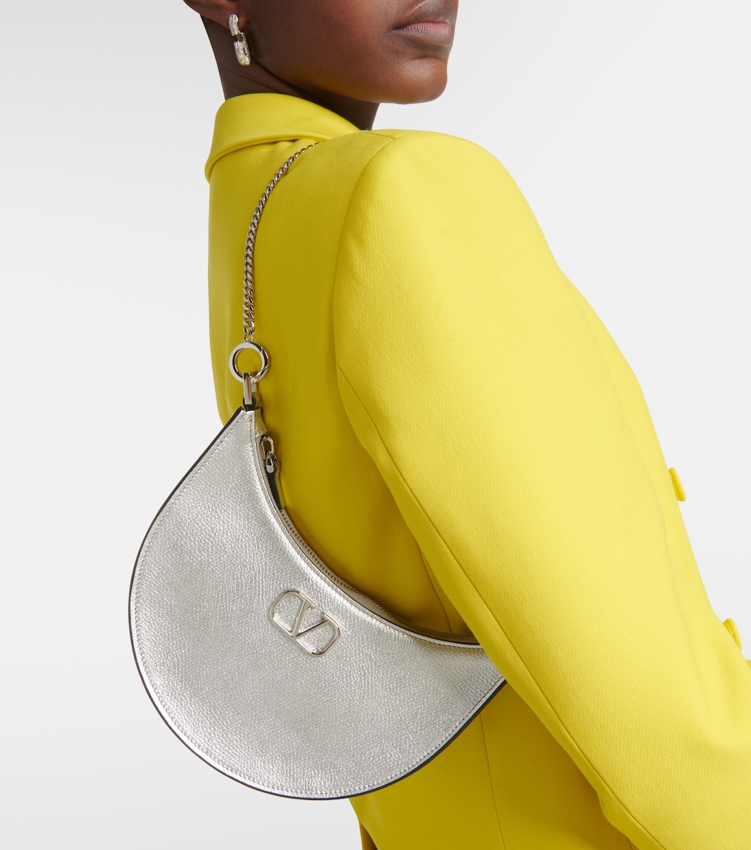 VLogo Signature Mini leather shoulder bag | Valentino Garavani