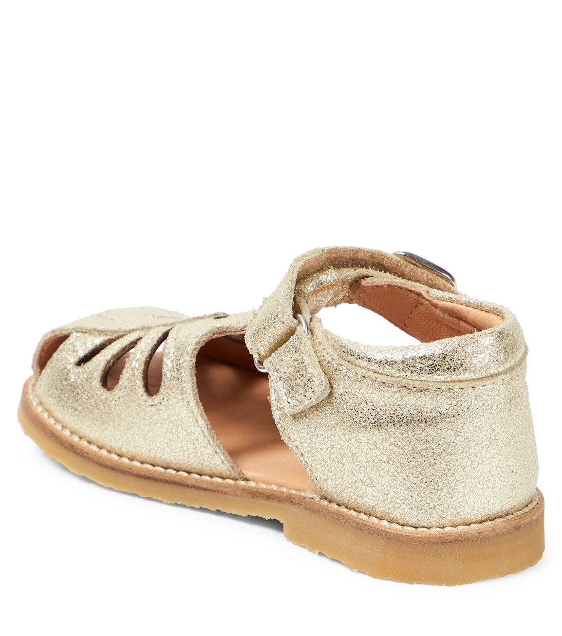 Sandali Butterfly in pelle metallizzata | Petit Nord