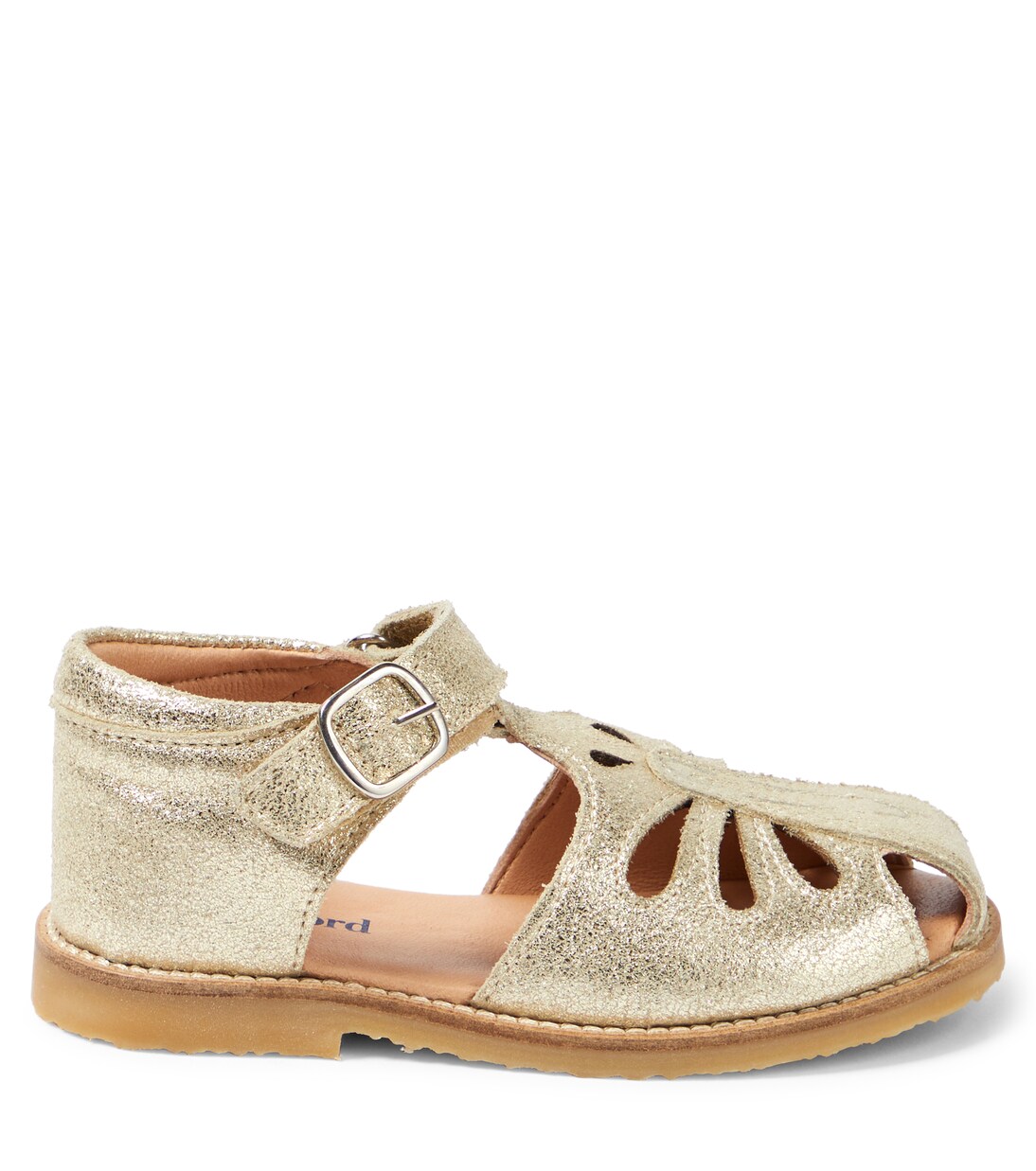 Sandali Butterfly in pelle metallizzata | Petit Nord