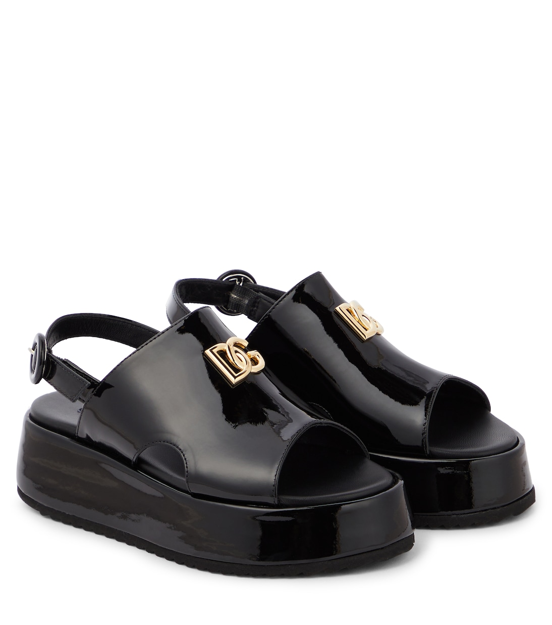 Sandali in vernice con platform | Dolce&Gabbana Kids