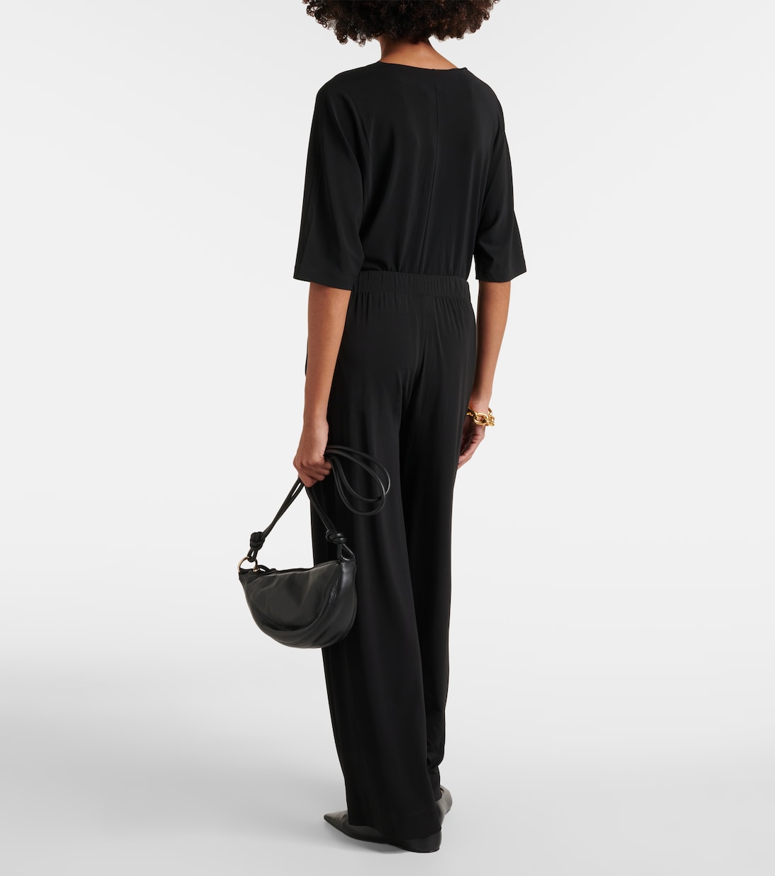 Weite Hose Ring aus Crêpe-Jersey | Max Mara