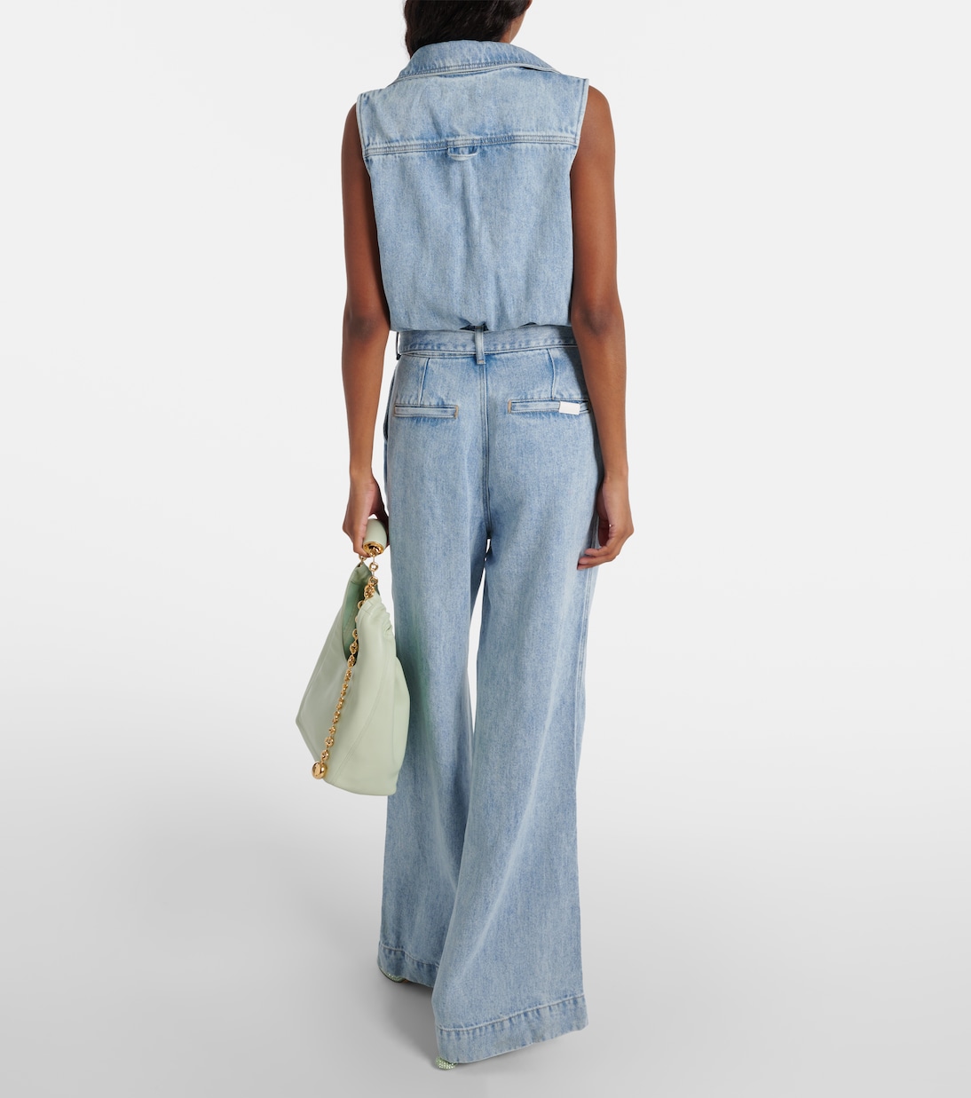 Mono de denim plisado | 7 For All Mankind