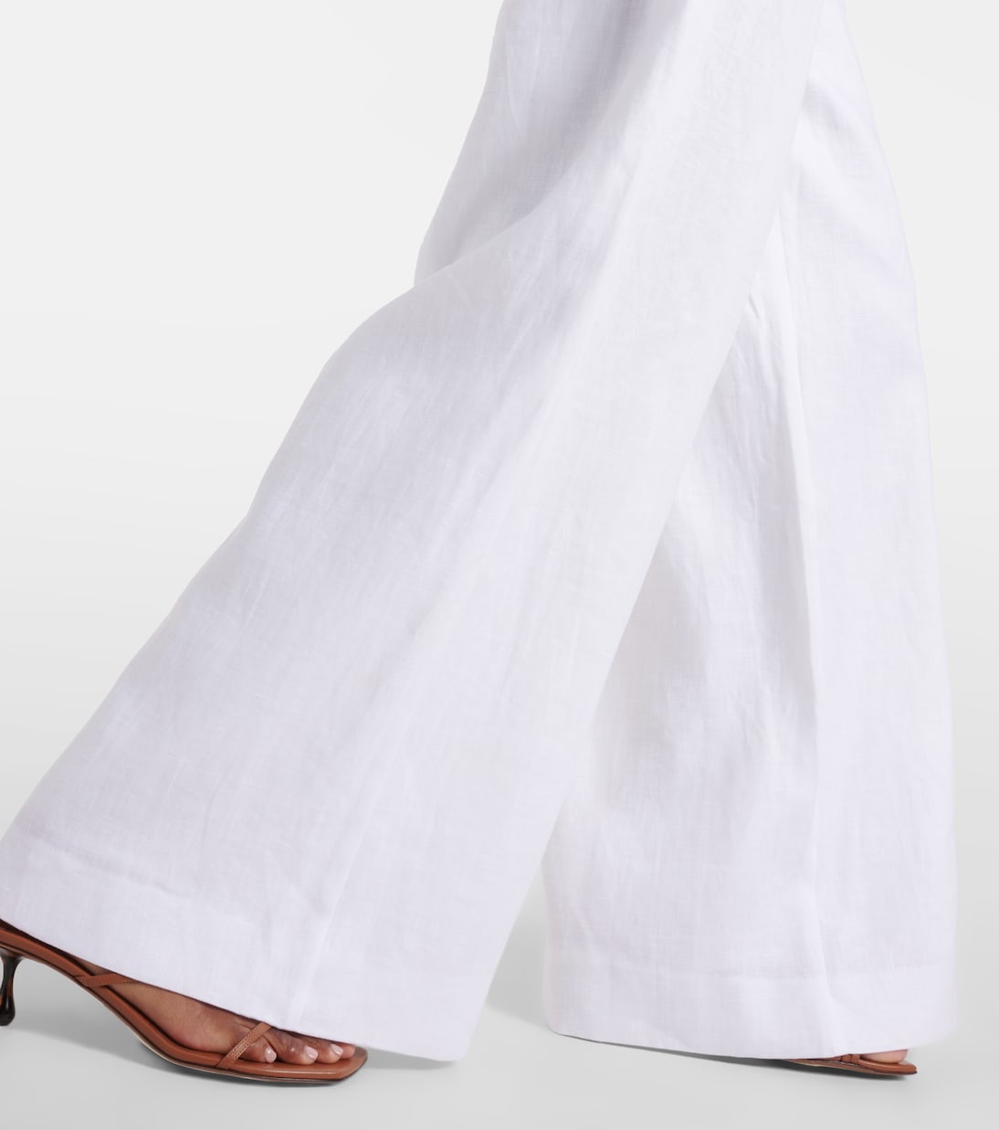 Weite Hose Sasha aus Leinen in WeiB Staud Mytheresa