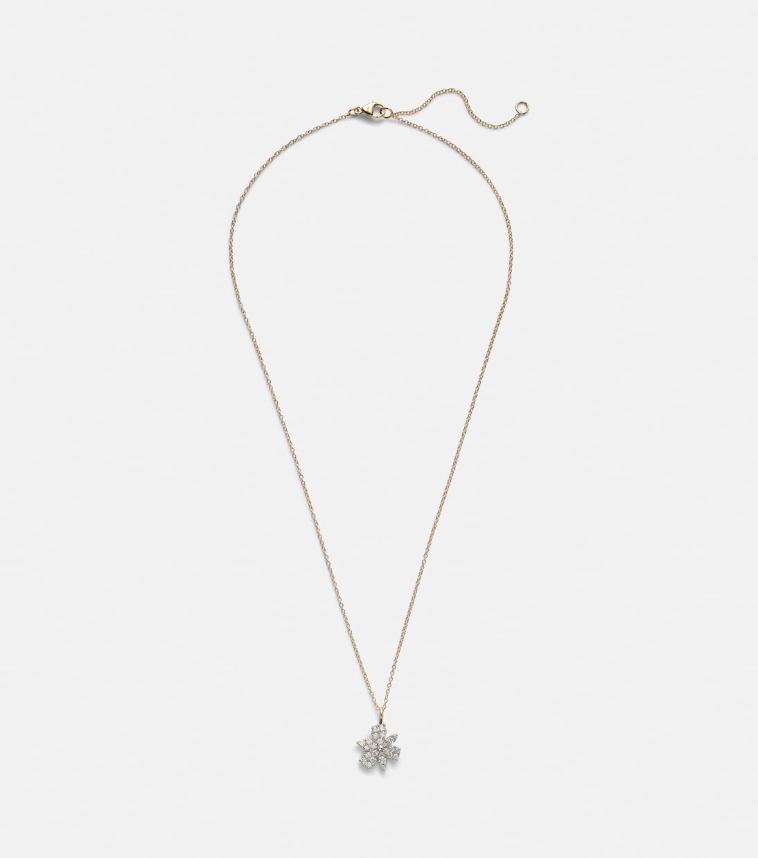 Collier Magnolia en or 14 ct et diamants | Stone and Strand