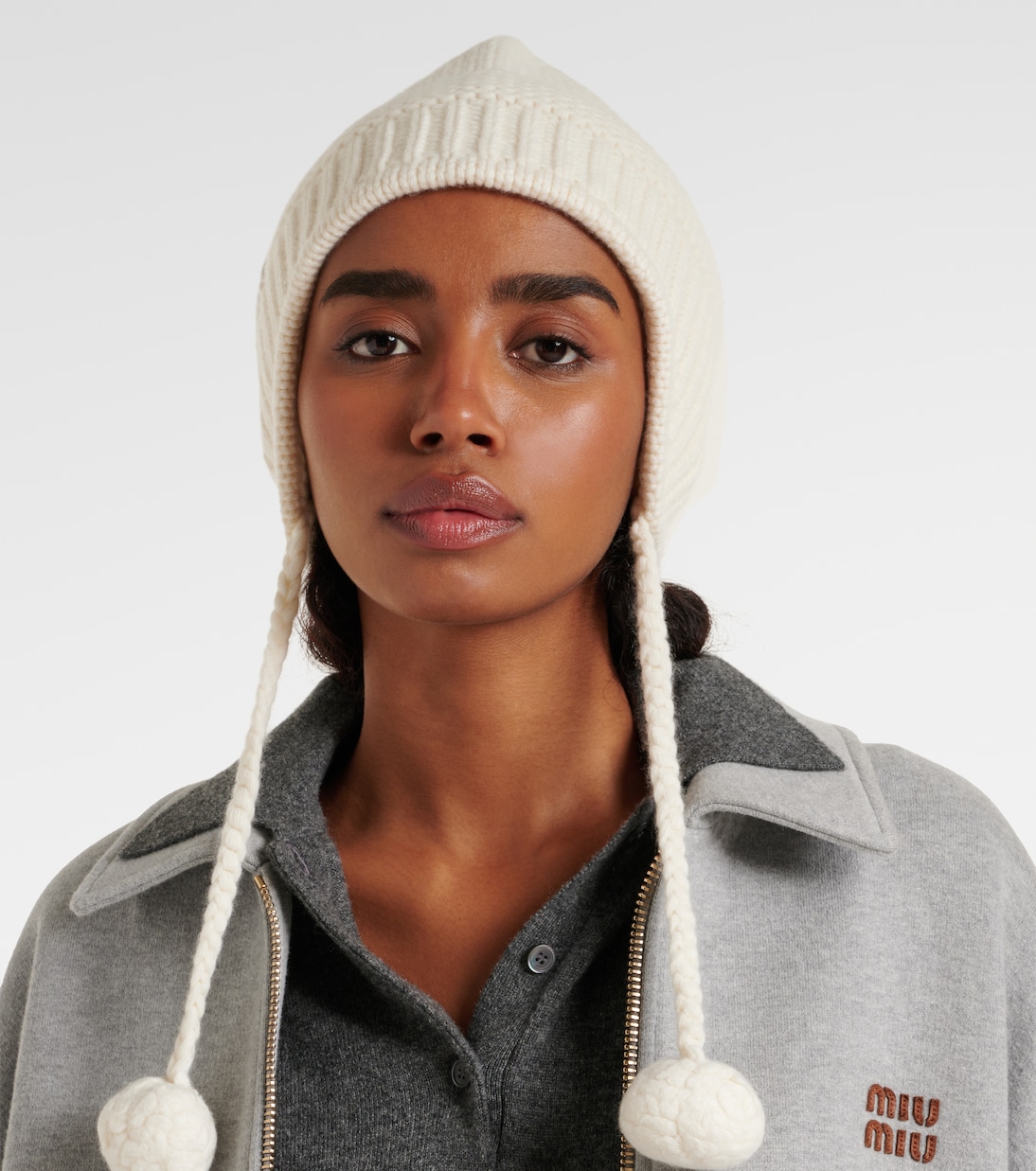 Wool and cashmere beanie | Miu Miu
