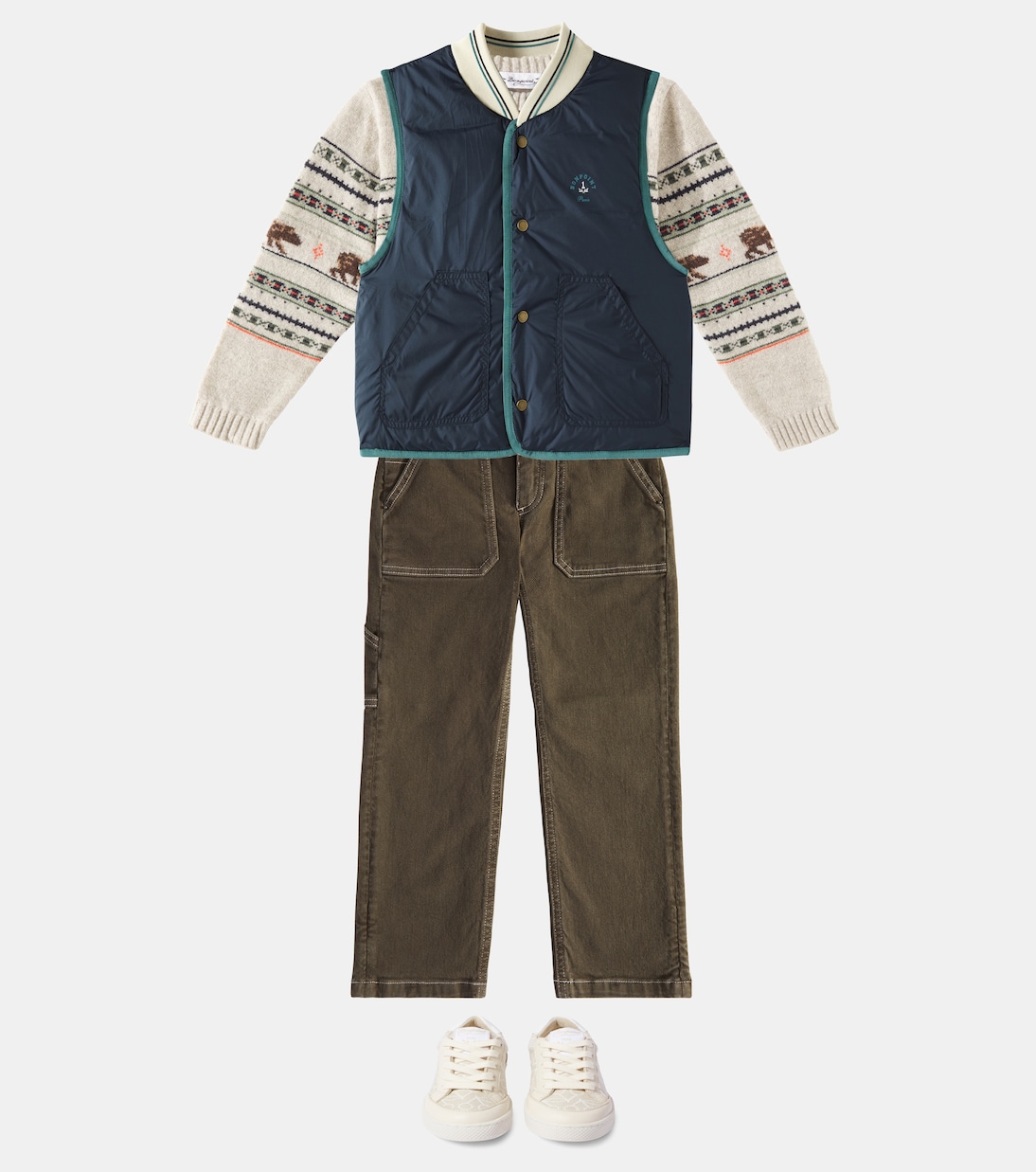 Pullover Grande in jacquard di lana | Bonpoint