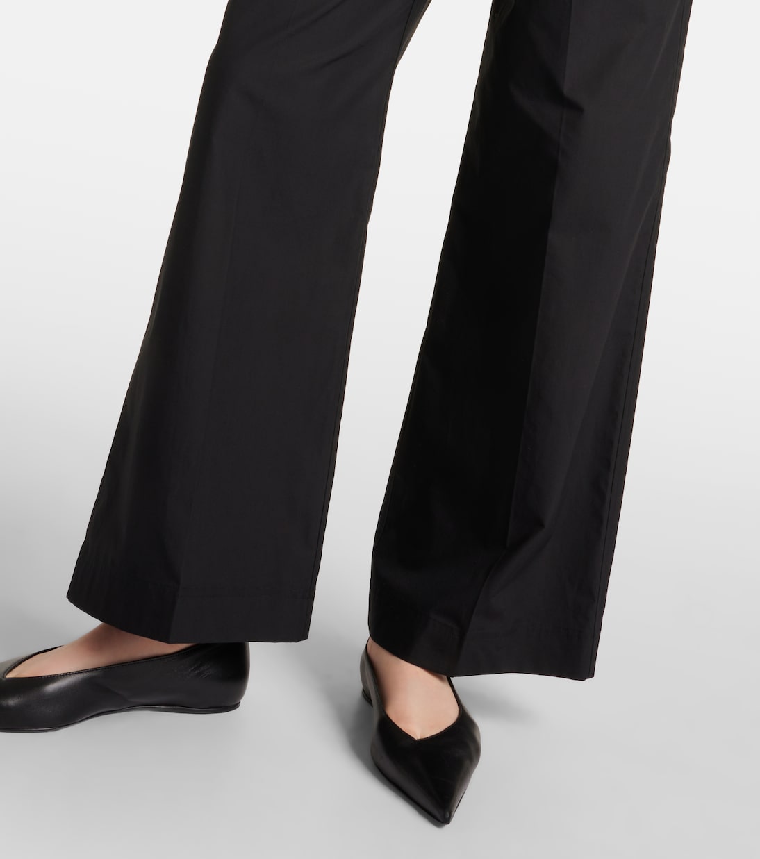 Weite High-Rise-Hose aus Baumwolle | Toteme