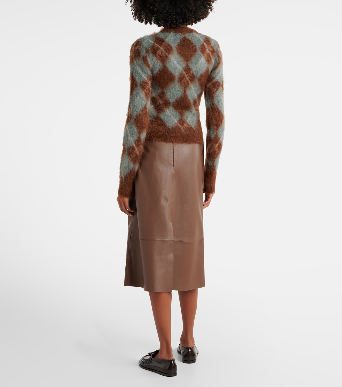 Pullover Argyle in misto mohair e alpaca | Ami Paris