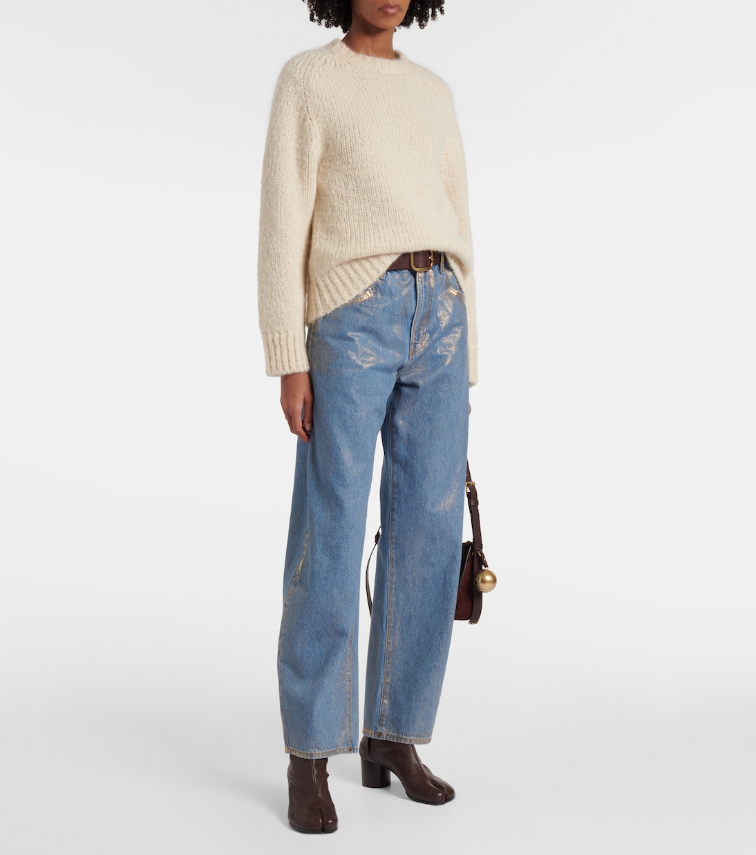 Jeans barrel fit de tiro alto | Frame