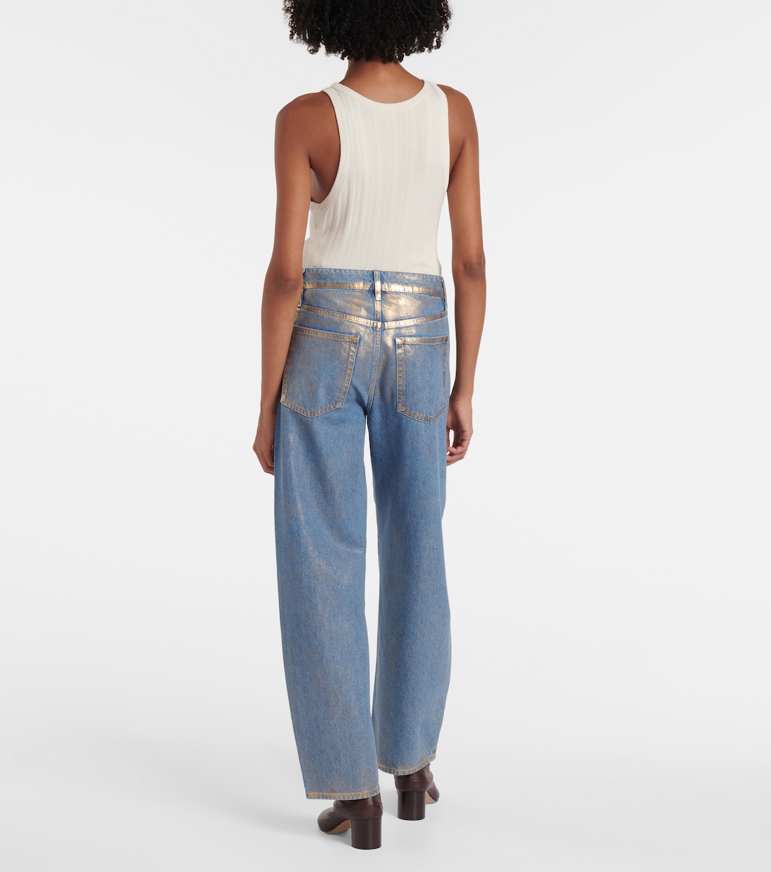 Jeans barrel fit de tiro alto | Frame