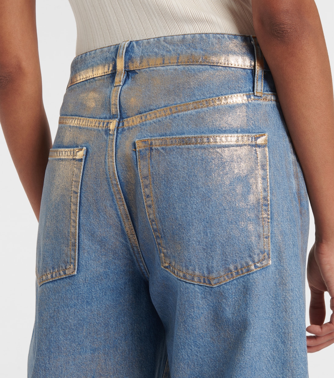 Jeans barrel fit de tiro alto | Frame