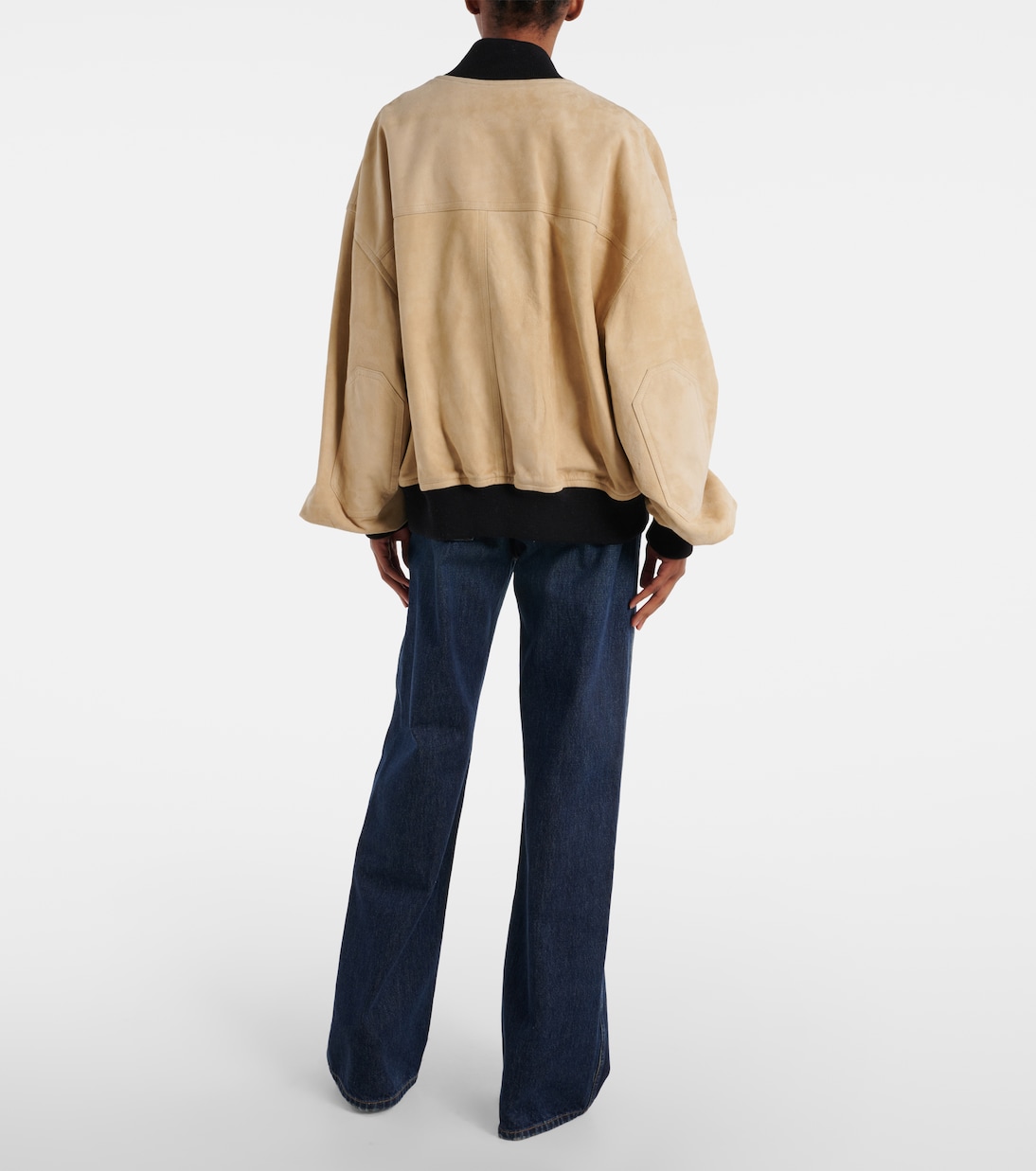Bomber Spence in suede | Khaite