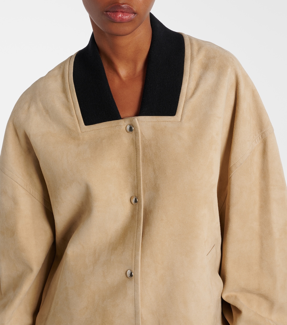 Bomber Spence in suede | Khaite