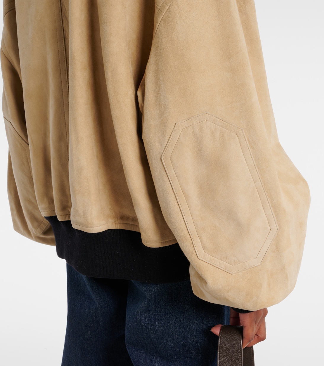 Bomber Spence in suede | Khaite
