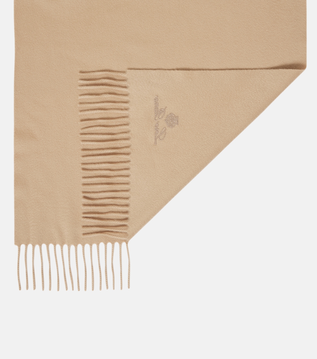 Grande Unita fringed cashmere scarf | Loro Piana