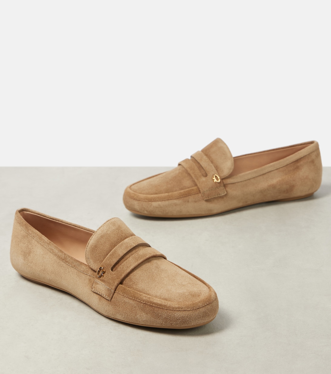Giorgia suede penny loafers | Gianvito Rossi