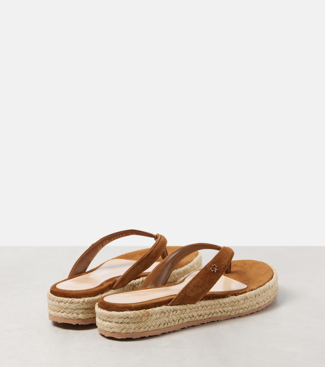 Espadrille-Sandalen aus Veloursleder | Gianvito Rossi